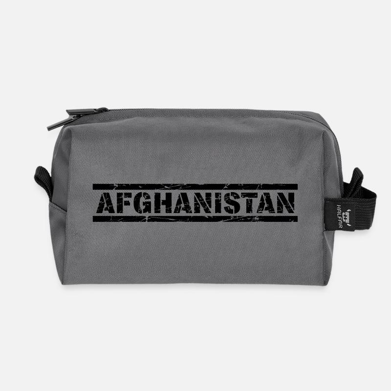 Afghanistan - Recycelte Kulturtasche - Anthrazit