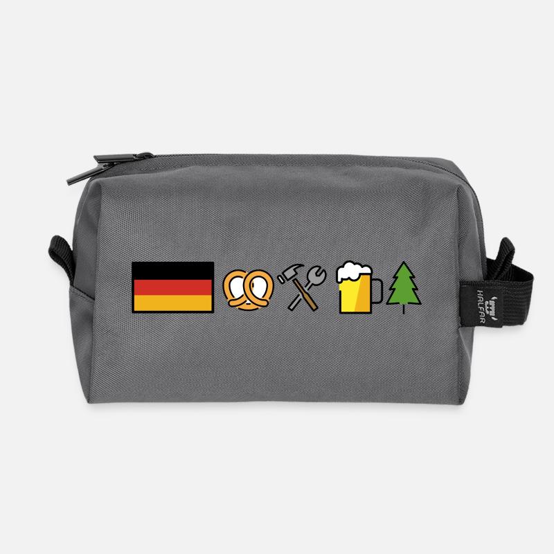 Germany Design  - Recycelte Kulturtasche - Anthrazit