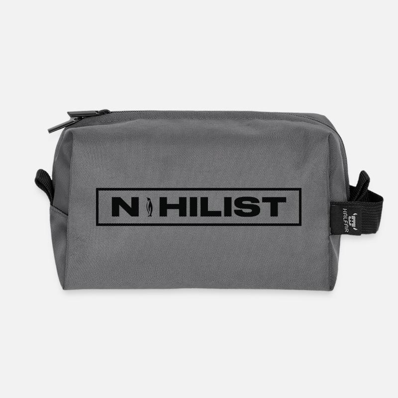 NIHILIST_PENGUIN_DARK - Recycelte Kulturtasche - Anthrazit