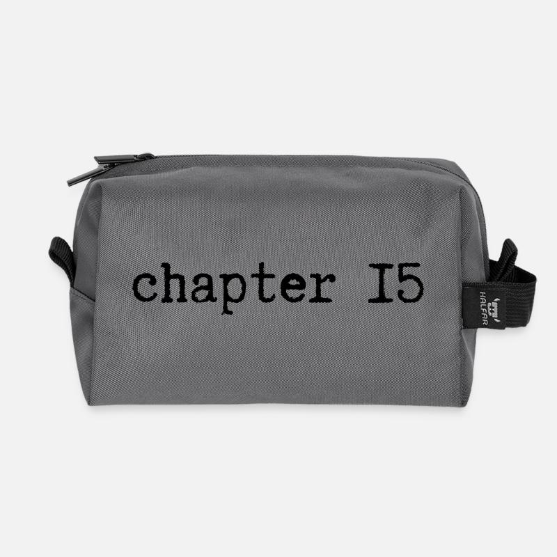 chapter 15 Geburtstag - Recycelte Kulturtasche - Anthrazit
