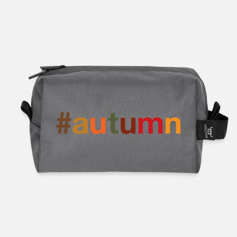 AUTUMN Herbst - Recycelte Kulturtasche - Anthrazit