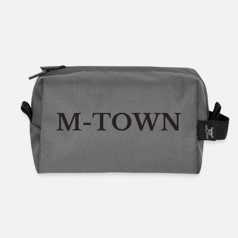 Munich M-Town - Recycled Toiletry Zip Bag - anthracite
