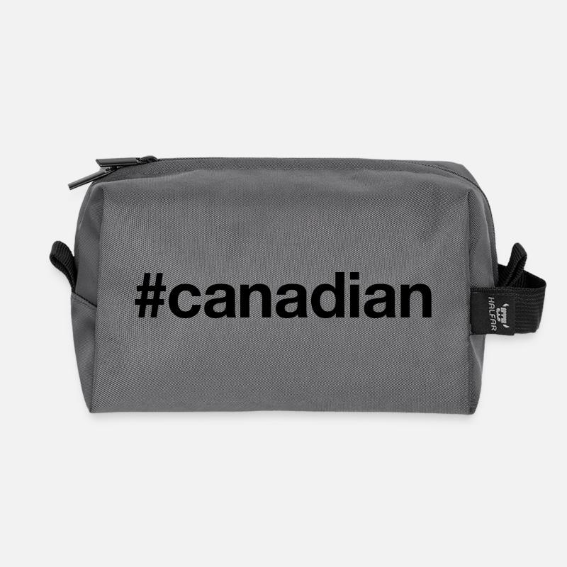 CANADIAN Kanada Hashtag - Recycelte Kulturtasche - Anthrazit