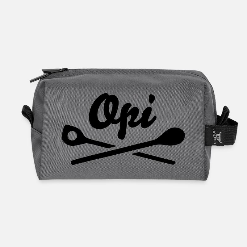 Opi - Recycelte Kulturtasche - Anthrazit