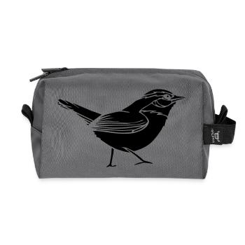bird - Trousse de toilette en tissu recyclé - anthracite - Devant