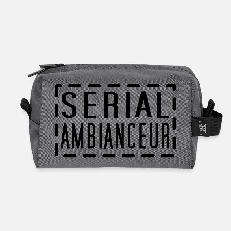 SERIAL AMBIANCEUR - Trousse de toilette en tissu recyclé - anthracite