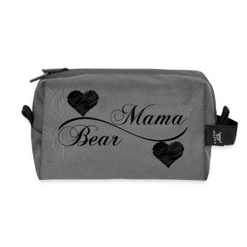Mama Bear - Recycelte Kulturtasche - Anthrazit - Vorne
