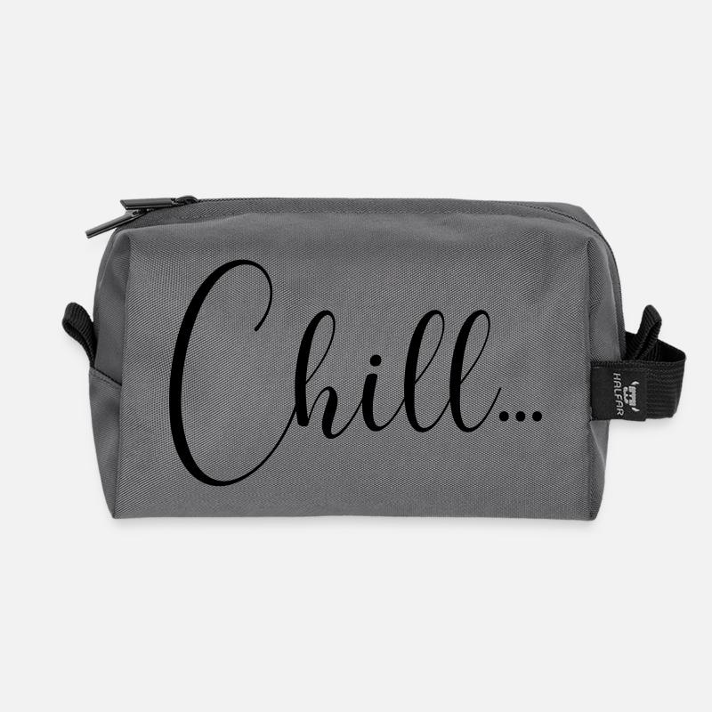 CHILL - Recycelte Kulturtasche - Anthrazit