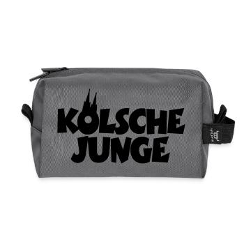 Kölsche Junge - Kölner Jungs aus Köln - Recycelte Kulturtasche - Anthrazit - Vorne