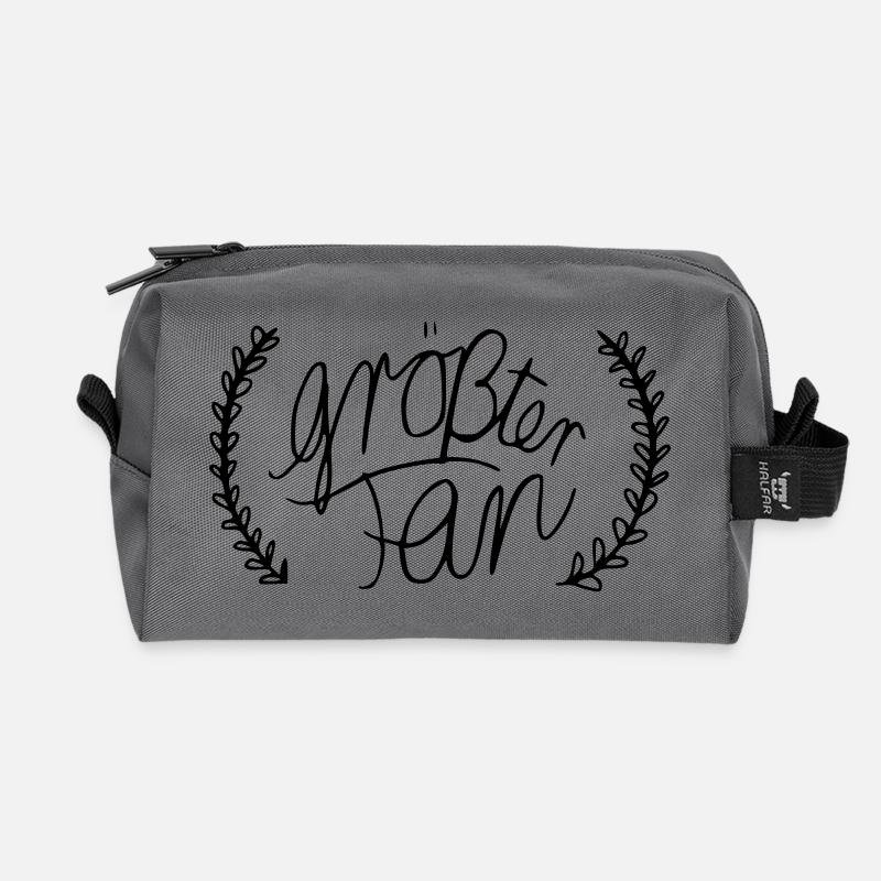 größter Fan - Recycelte Kulturtasche - Anthrazit