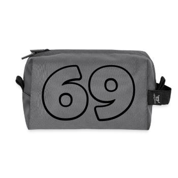 69 - Recycelte Kulturtasche - Anthrazit - Vorne