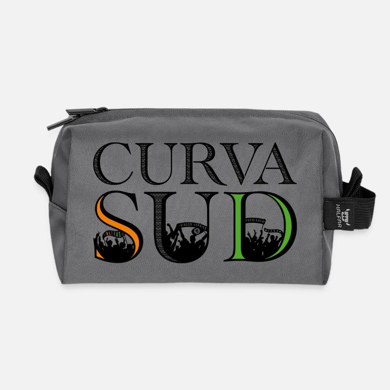 Curva Sud - Recycled Toiletry Zip Bag - anthracite