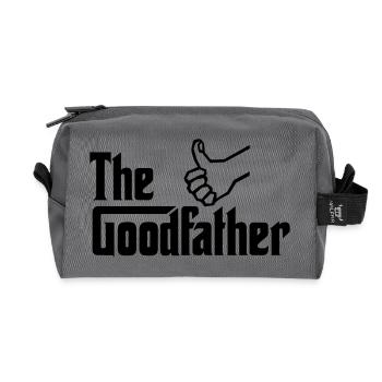 The Good Father Funny Father's Day Birth Gift - Recycled Toiletry Zip Bag - anthracite - Front