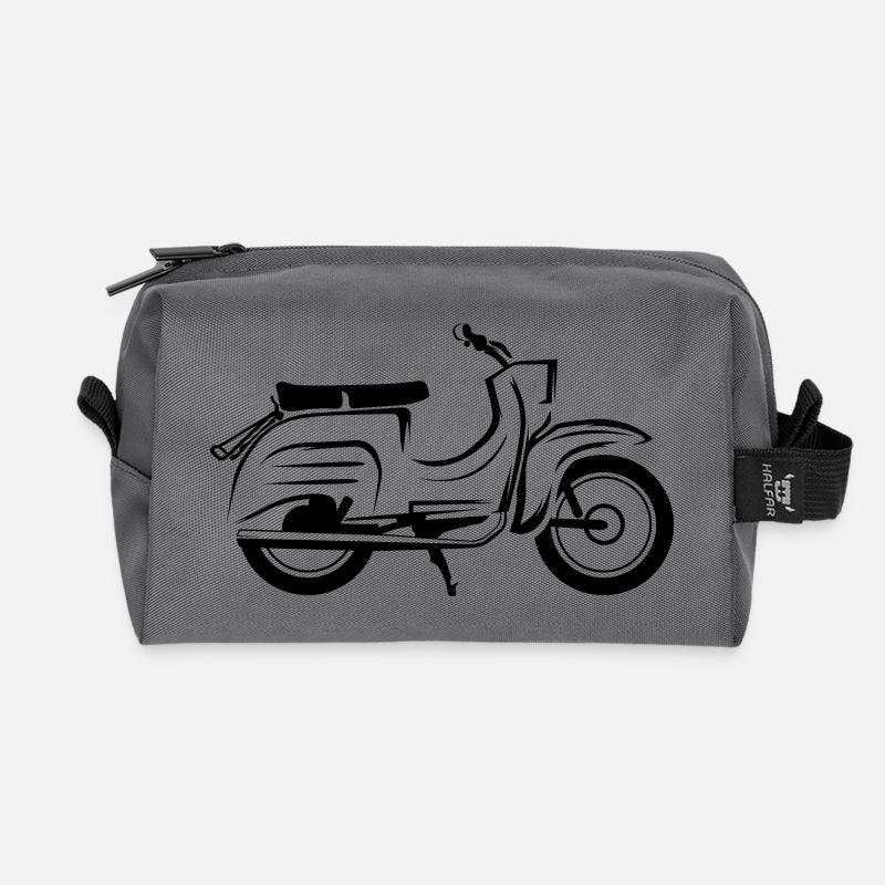 simson schwalbe fans freunde symbol icon Logo - Recycelte Kulturtasche - Anthrazit