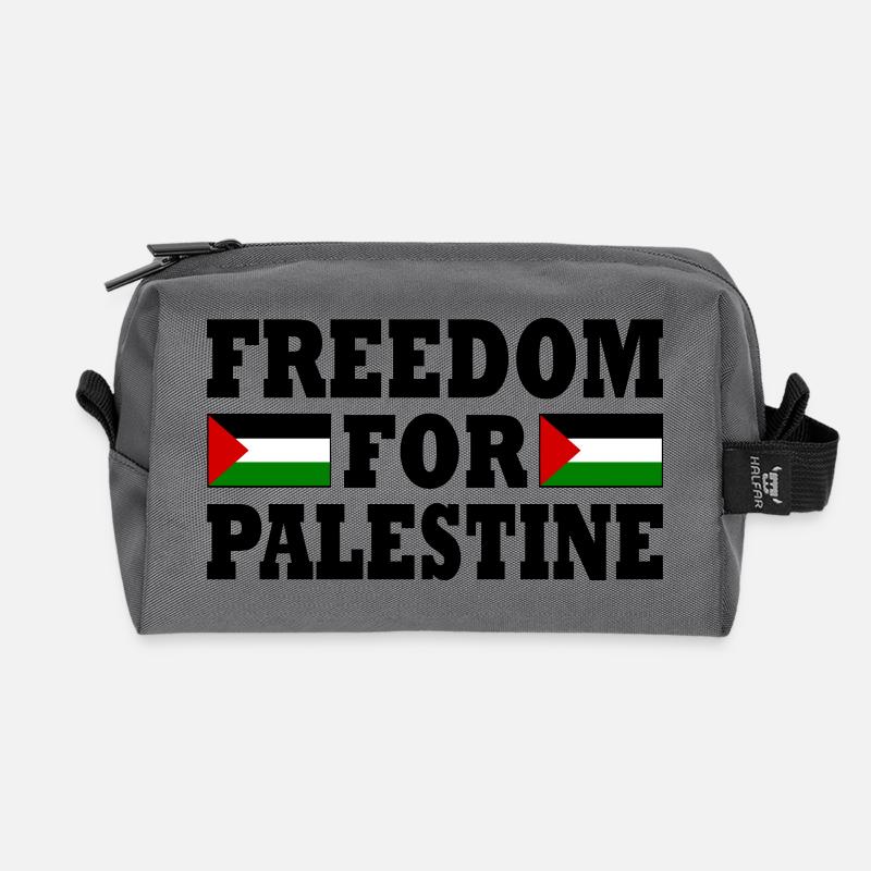 Freedom for palestine - Recycelte Kulturtasche - Anthrazit