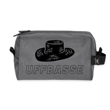 Straw Hat Love - Recycled Toiletry Zip Bag - anthracite - Front