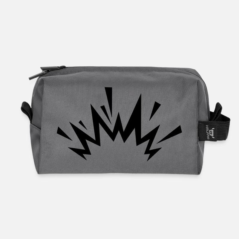 Comic Explosion - Recycelte Kulturtasche - Anthrazit
