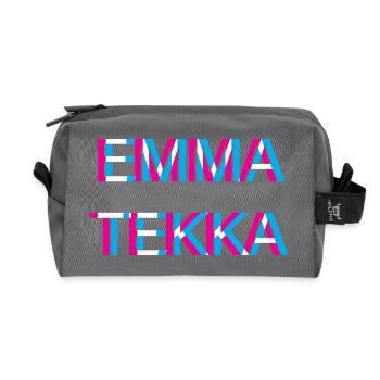 Hardtekk Tekk - Trousse de toilette en tissu recyclé - anthracite - Devant