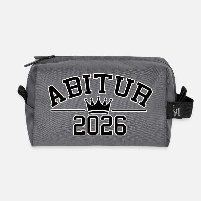 Abitur 2026 - Recycelte Kulturtasche - Anthrazit