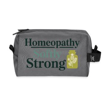 Homöopathie Softly Strong Professioneller Praktiker - Recycelte Kulturtasche - Anthrazit - Vorne