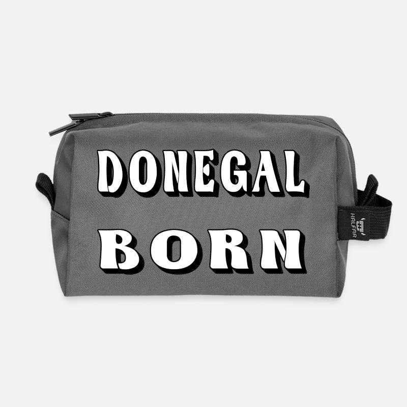 Donegal Born – Irish County Design - Recycelte Kulturtasche - Anthrazit