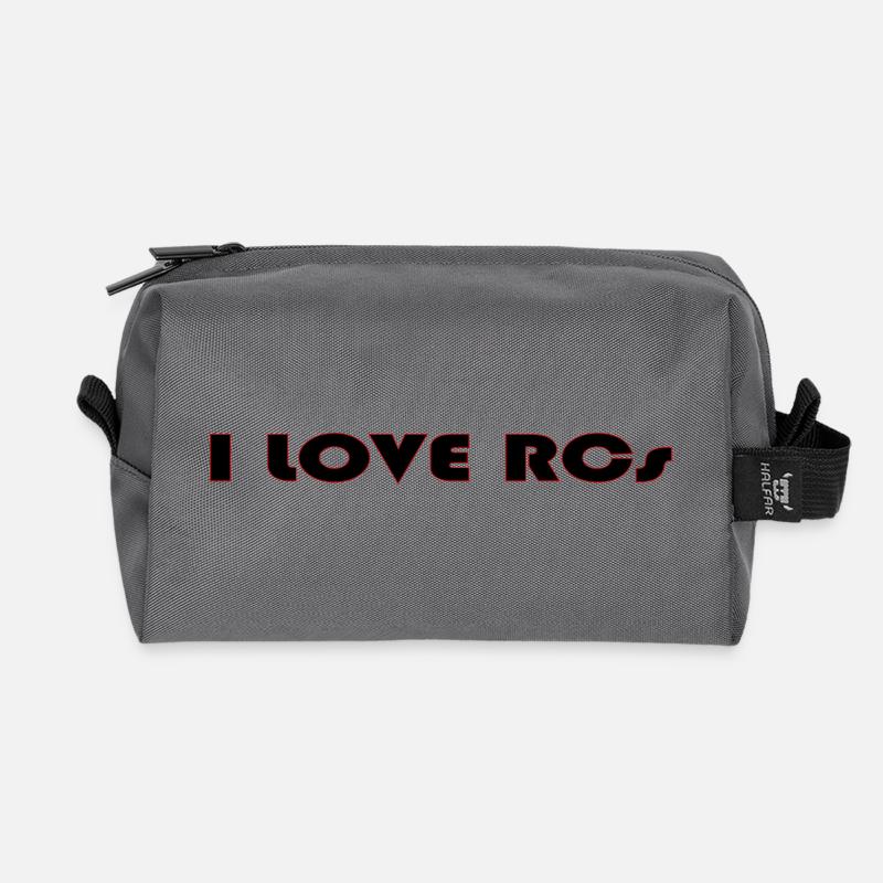 Ich liebe Rcs - Recycelte Kulturtasche - Anthrazit