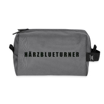 Härzblueturner Kanton Uri - Recycelte Kulturtasche - Anthrazit - Vorne