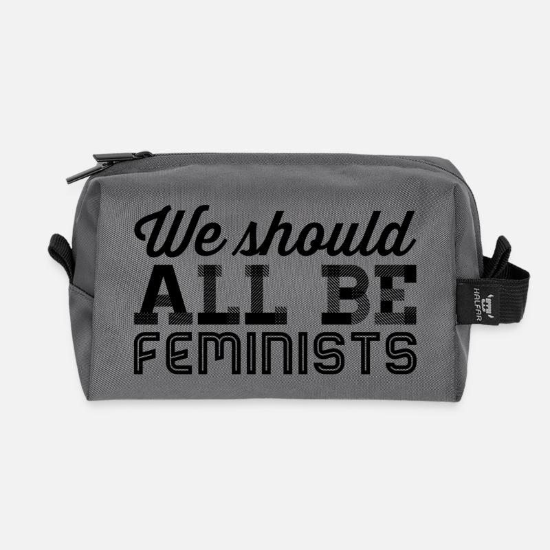 we all should be feminists - Recycelte Kulturtasche - Anthrazit