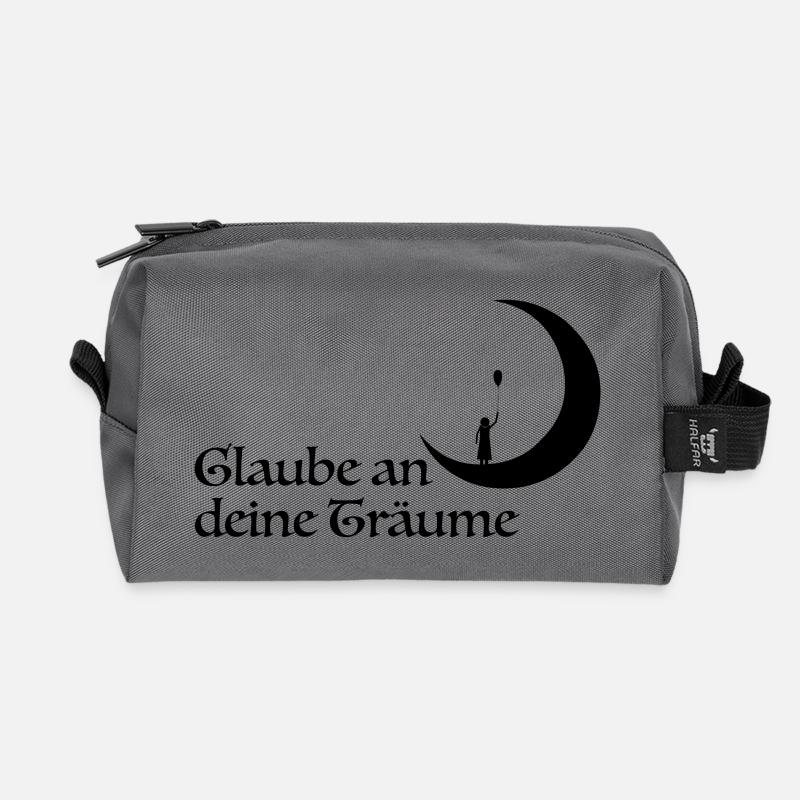Glaube - Recycelte Kulturtasche - Anthrazit