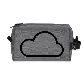 Clouds - Recycled Toiletry Zip Bag - anthracite - Front