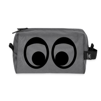Eyes - Recycled Toiletry Zip Bag - anthracite - Front