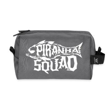 Piranha - Recycelte Kulturtasche - Anthrazit - Vorne