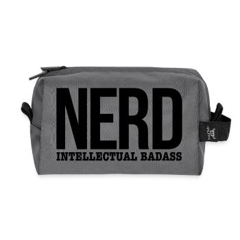 nerd - Trousse de toilette en tissu recyclé - anthracite - Devant