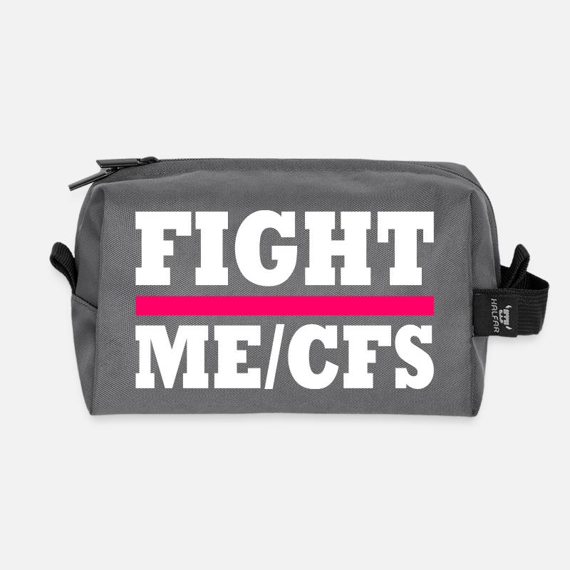 Me/cfs - fight me/cfs - Recycelte Kulturtasche - Anthrazit