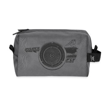 Jetpower Legacy - Recycled Toiletry Zip Bag - anthracite - Front