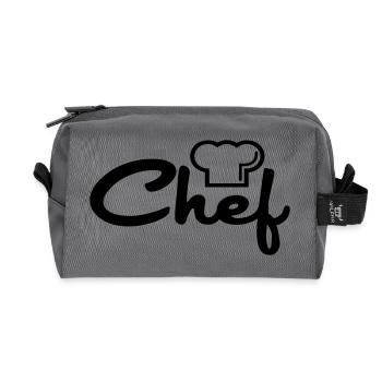 Chef de cuisine - Trousse de toilette en tissu recyclé - anthracite - Devant