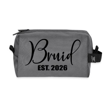 Minimalismus-Braut 2026 - Recycelte Kulturtasche - Anthrazit - Vorne