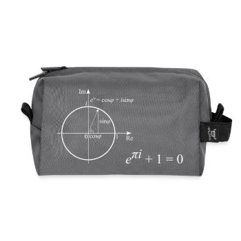 Die schönsten Muster der Mathematik - Recycelte Kulturtasche - Anthrazit - Vorne