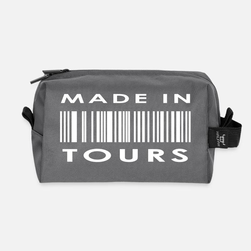 Tours - Recycled Toiletry Zip Bag - anthracite