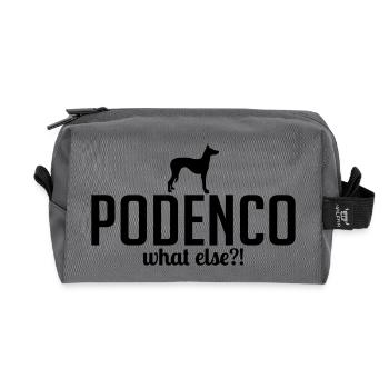 PODENCO what else - Recycelte Kulturtasche - Anthrazit - Vorne