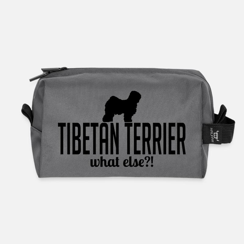 TIBETAN TERRIER what else - Recycelte Kulturtasche - Anthrazit