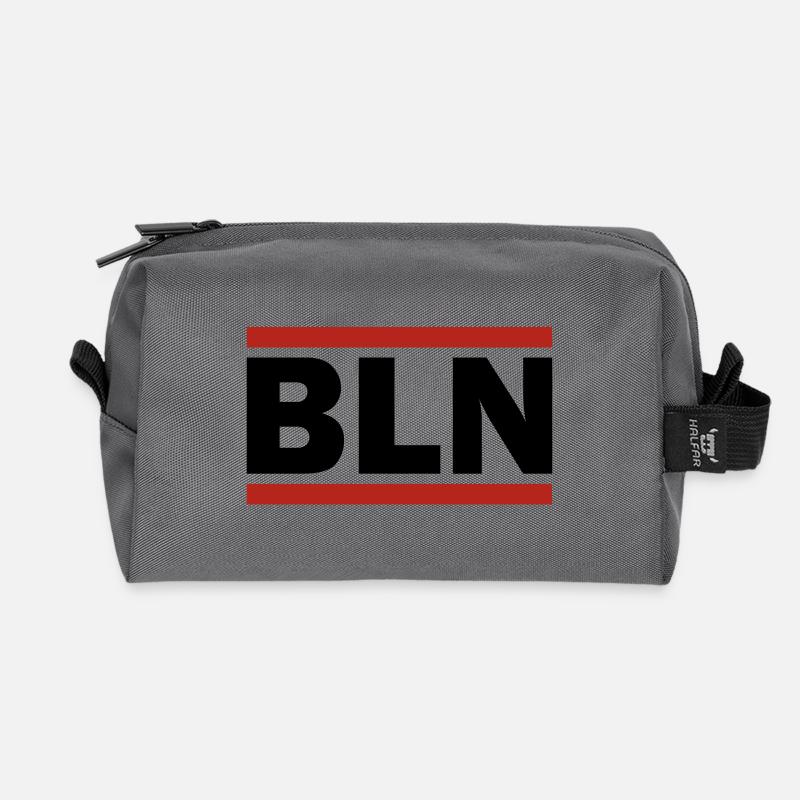 "BLN" Berlin - Recycelte Kulturtasche - Anthrazit