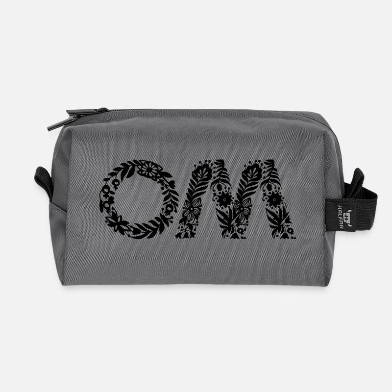 Om - Recycelte Kulturtasche - Anthrazit