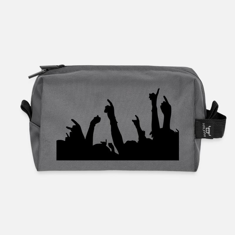 metal fingers - Recycelte Kulturtasche - Anthrazit