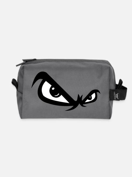 Böse Blick - Recycelte Kulturtasche - Anthrazit