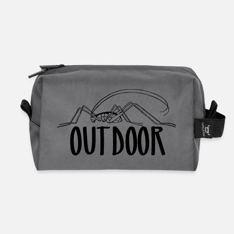 Outdoor - Recycelte Kulturtasche - Anthrazit