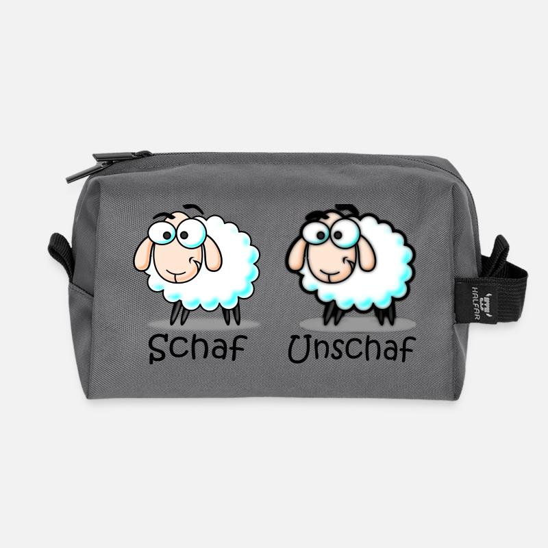 mouton - Trousse de toilette en tissu recyclé - anthracite