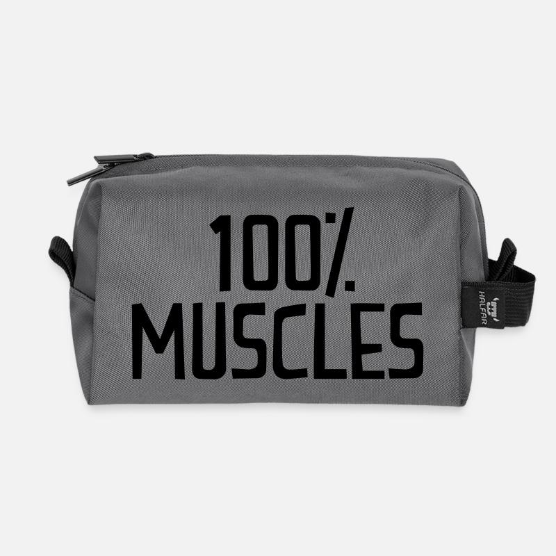 Fitness - Recycelte Kulturtasche - Anthrazit