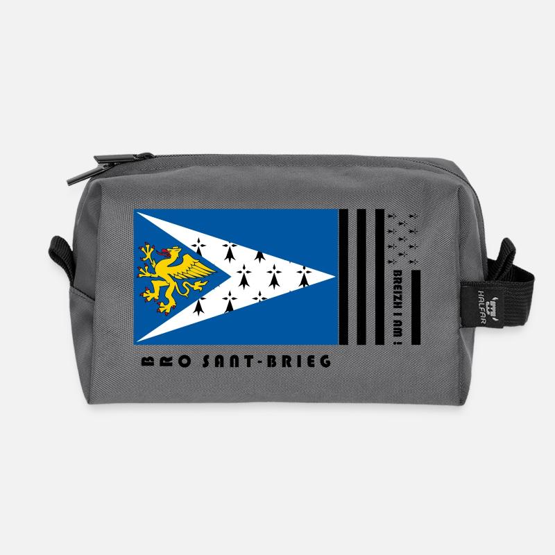 Bretagne - Wappen Pays Saint-Brieuc - Recycelte Kulturtasche - Anthrazit