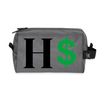 Buchstabe h Dollar - Recycelte Kulturtasche - Anthrazit - Vorne